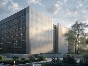 Generic image of a data center exterior.