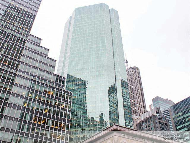 Exterior shot of Park Avenue Plaza, a 1.1 million-square-foot office property in Midtown East.