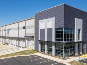 Exterior shot of River Park 6, an industrial warehouse building in Jackson, Georgia.