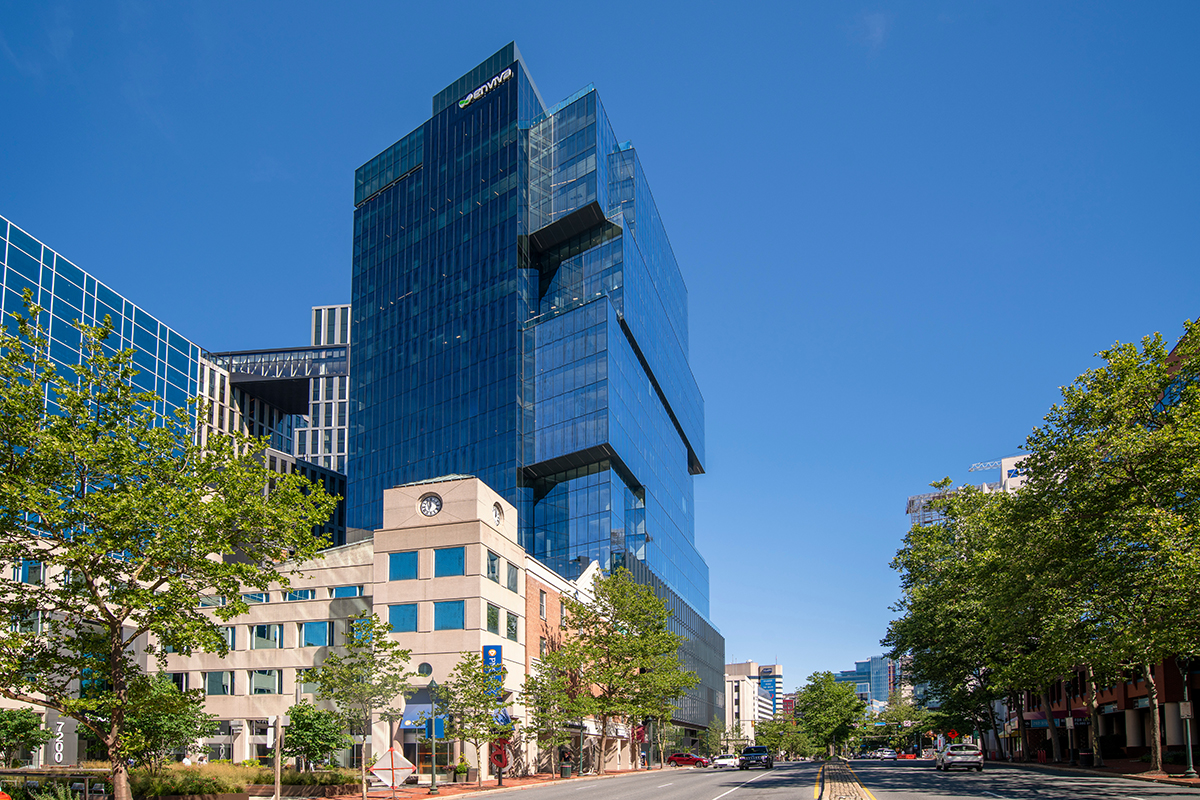 Architectural image of The Wilson office building in Bethesda MD by Jeffrey Sauers of CPI Productions