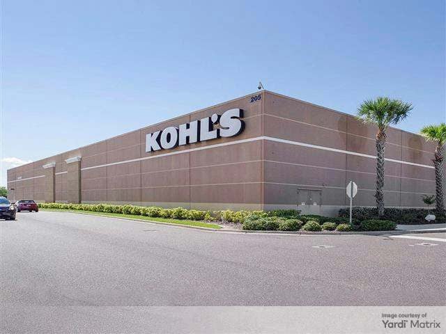 Exterior image of a retail building occupied by Kohl's, part of the Hammock Landing retail shopping center in West Melbourne, Fla.