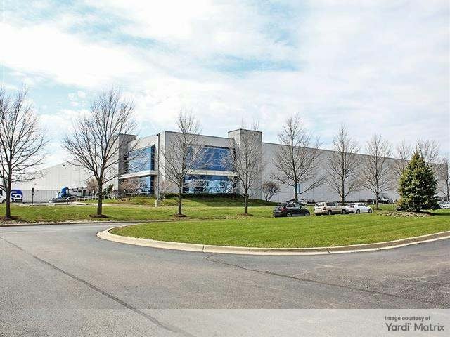 Exterior shot of 150 E. Crossroads Parkway, an industrial facility in Bolingbrook, Ill.
