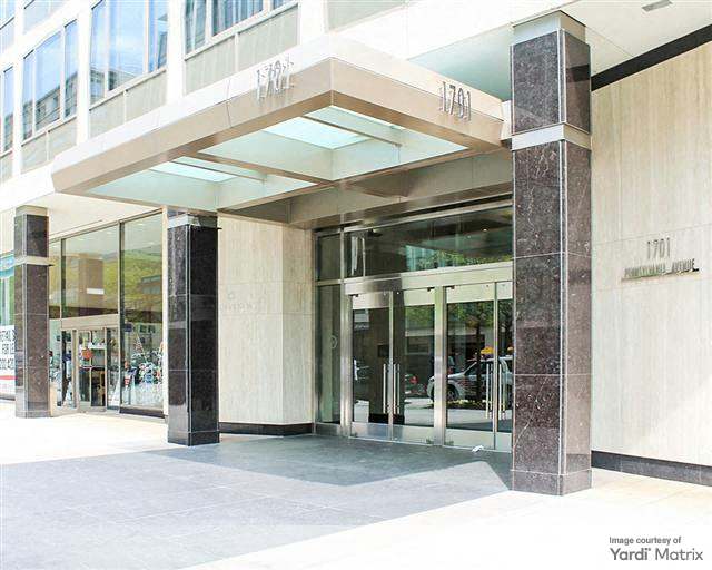 A photo of the entryway of 1701 Pennsylvania Ave.
