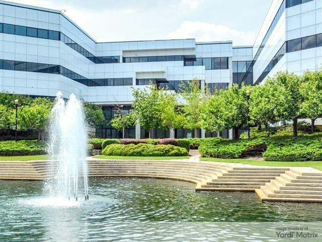 Exterior shot of the office building at 2 Gatehall Drive in Parsippany, N.J.
