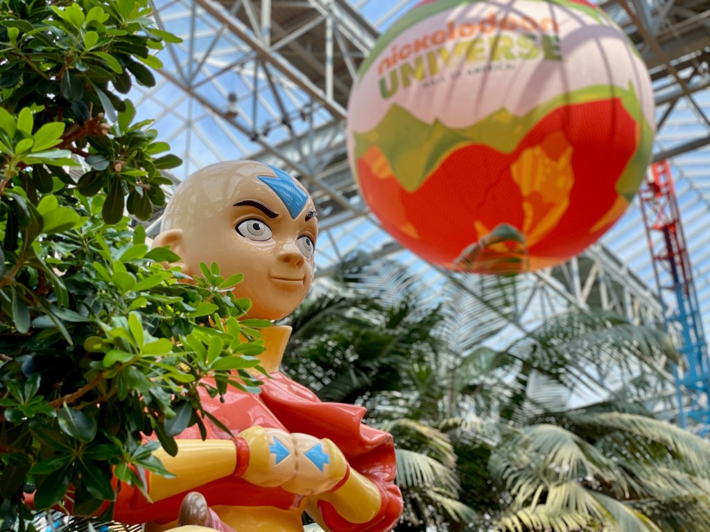 The Last Airbender figure, part of the Nickelodeon Universe at Mall of America