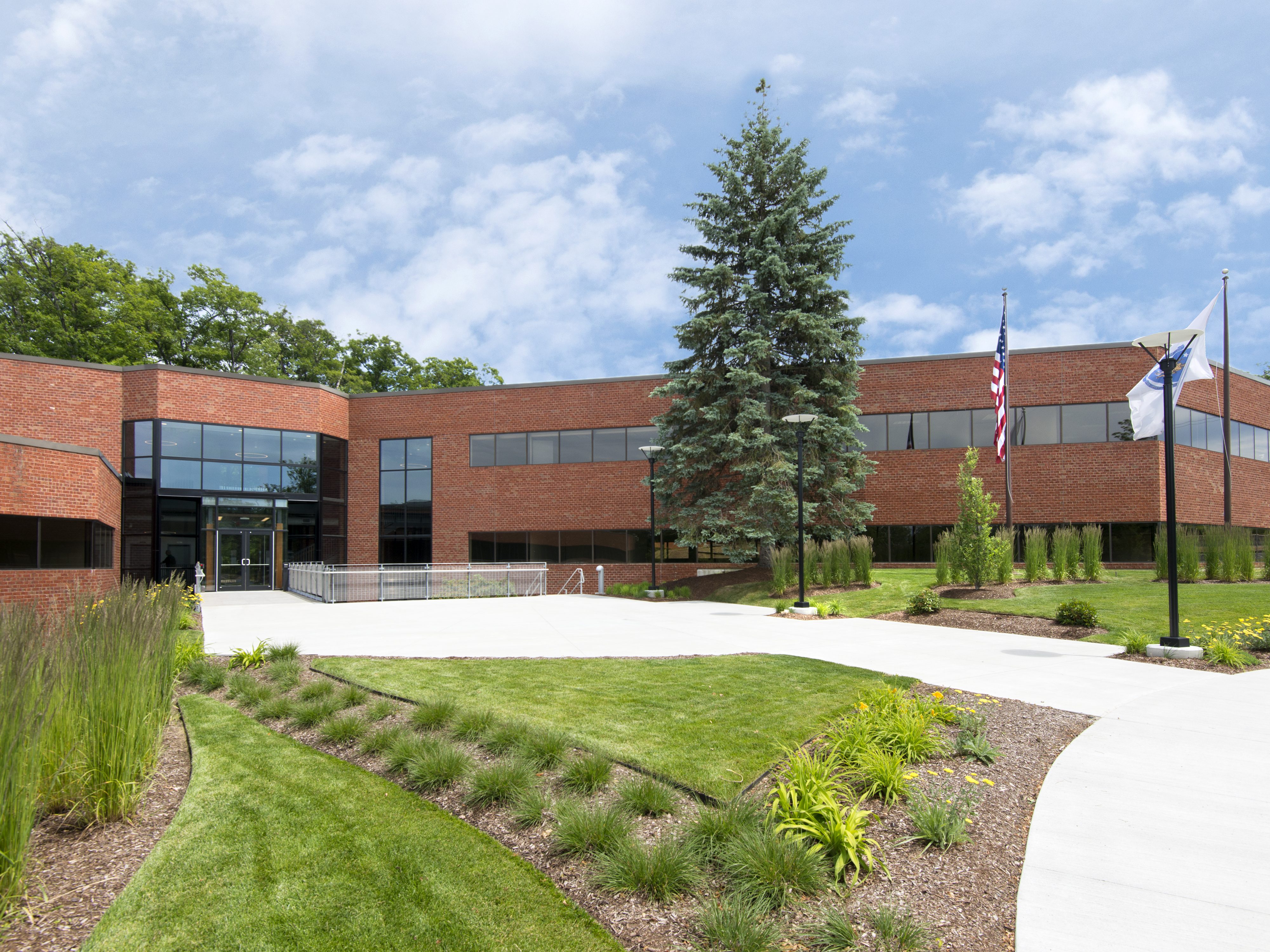 Exterior shot of the office building at 251 Locke Drive in Marlborough, Mass.