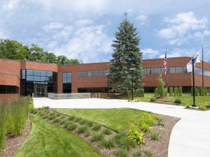 Exterior shot of the office building at 251 Locke Drive in Marlborough, Mass.