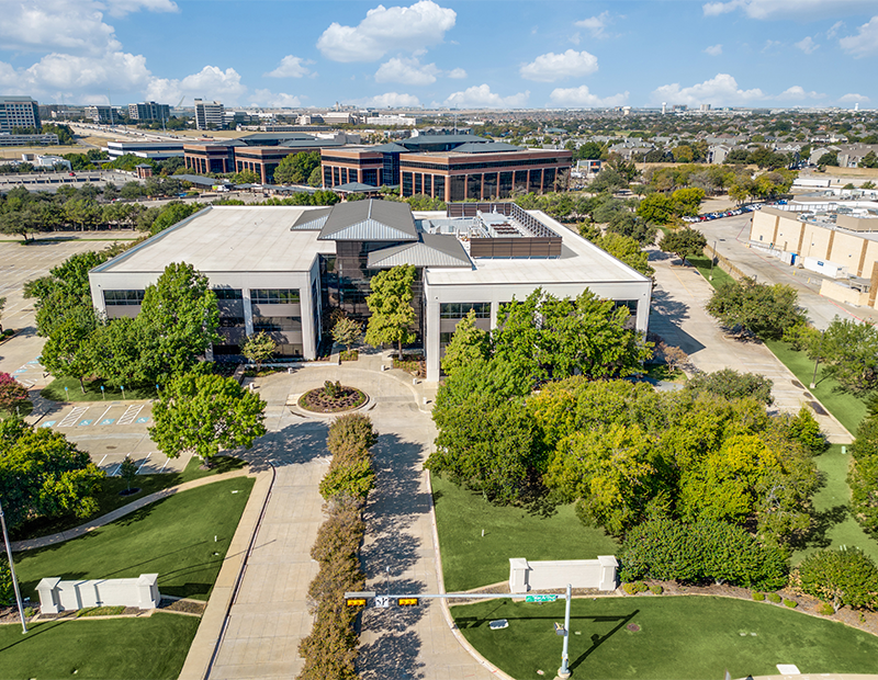 Aerial of 6655 MacArthur Blvd. in Irving, Texas