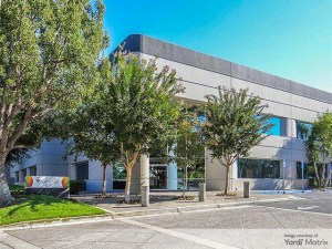 Exterior shot of the property at 9600 Toledo Way, an industrial property acquired by EQT from Blackstone's Link Logistics.