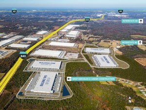 Exterior shot of INDUS Commerce Center @ 840, an industrial park in Nashville, Tenn.