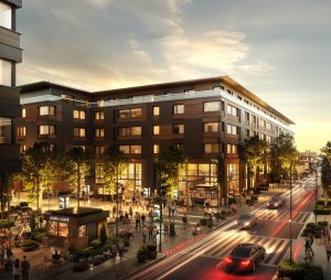 Rendering of the commercial area at Konterra, a 1,400-acre master-planned community in the D.C.-area.