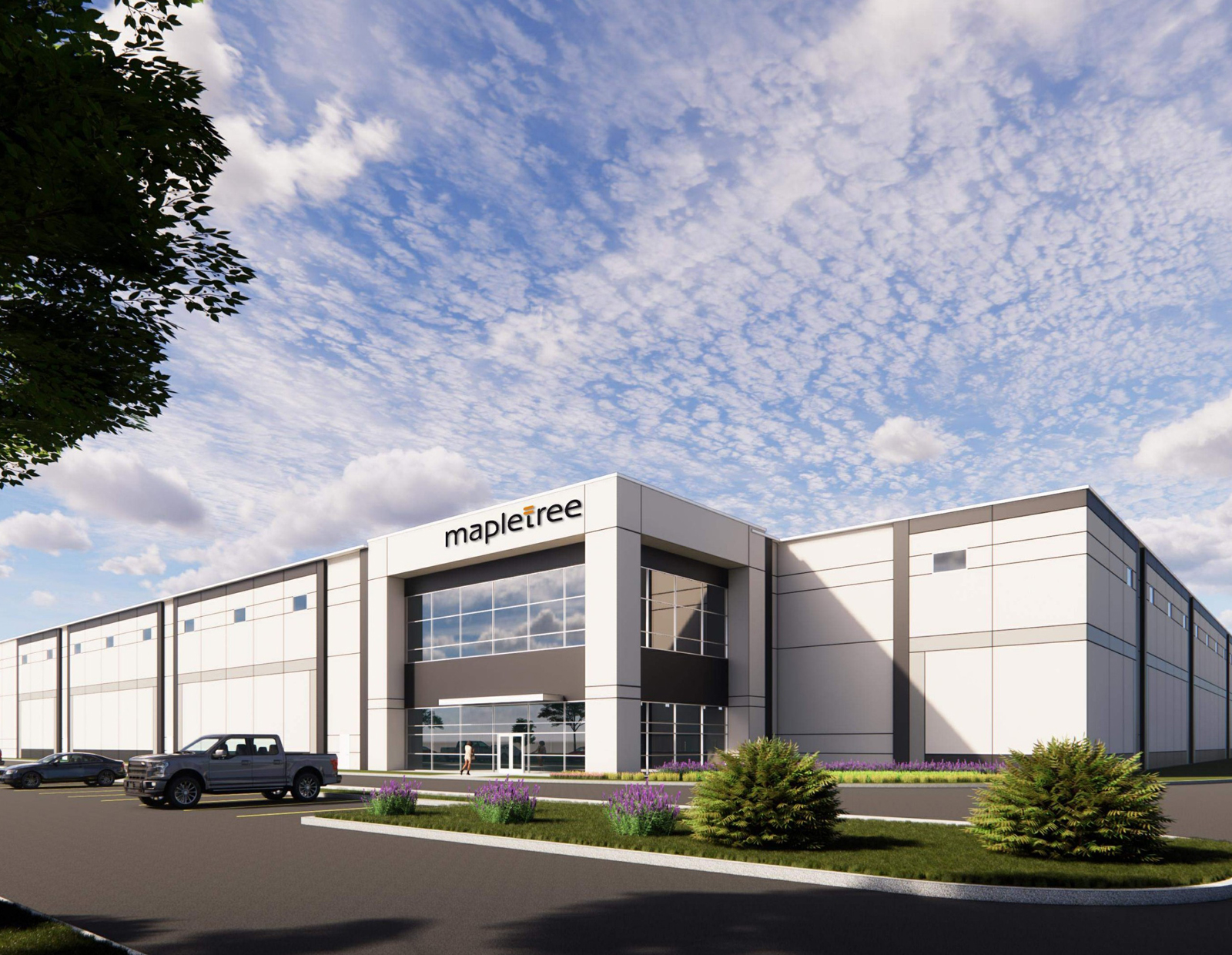 A rendering of the Mapletree Investments facility in Manalapan, N.J.