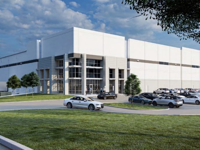 Rendering featuring Tradepoint 45 East in Wilmer, Texas.