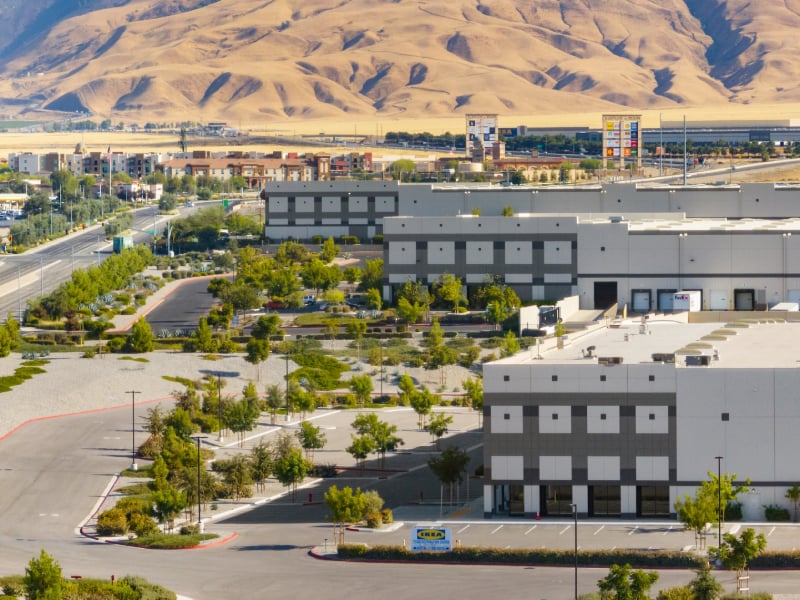 Exterior shot featuring some of the facilities within the Tejon Ranch Commerce Center in Lebec, Calif.