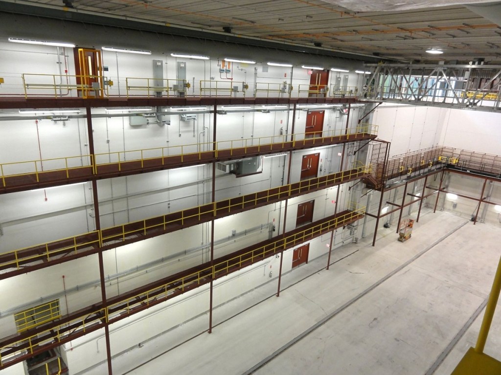 Interior of the subatomic research lab at the University of Minnesota.