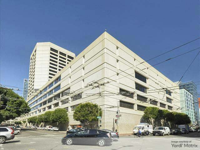 Exterior shot of 1455 Market St., a 1.1-million-square-foot office tower in downtown San Francisco.