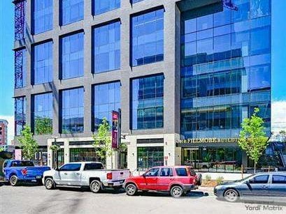 Exterior shot of 255 Fillmore, an office building in Denver.