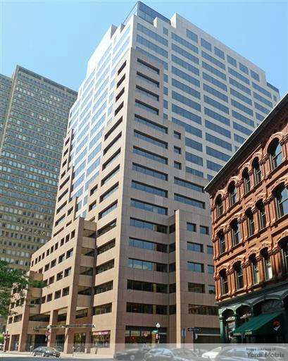 Exterior shot of 265 Franklin, an office building in Boston.