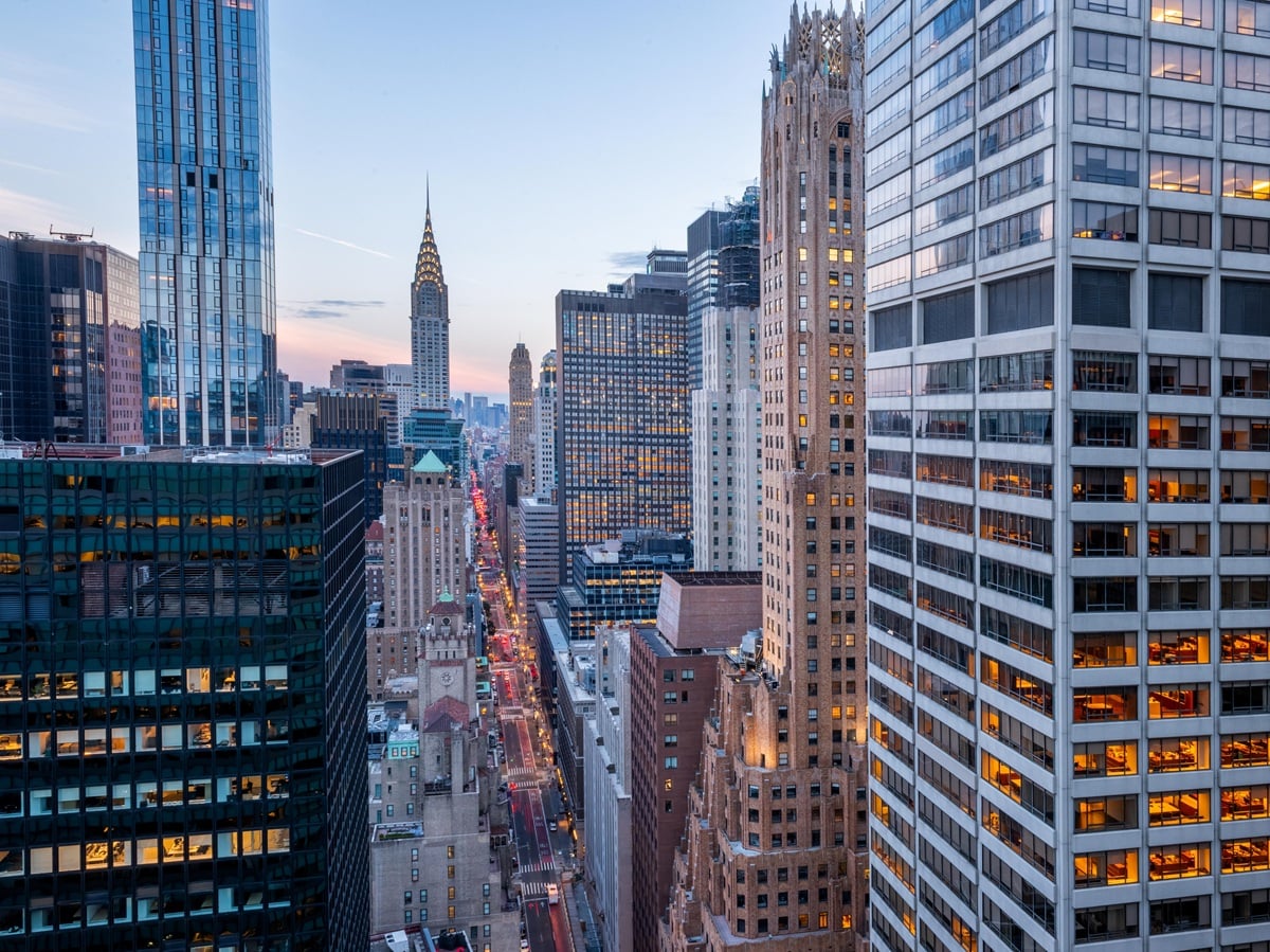 aerial view of 345 Park Avenue