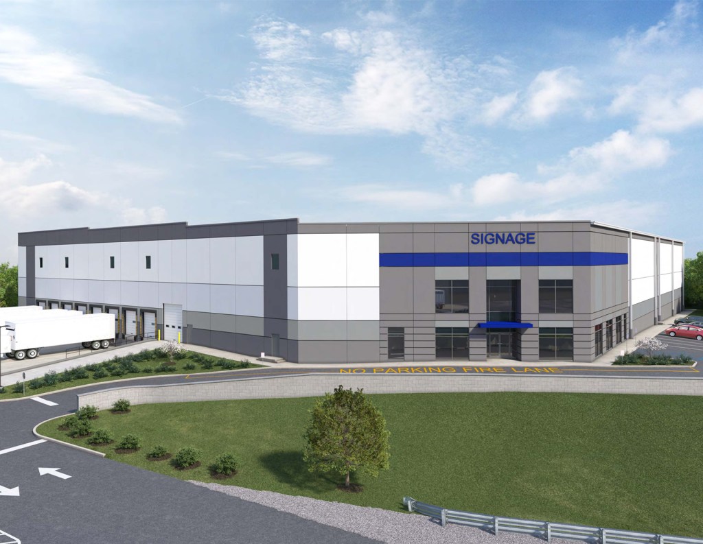 A rendering of 389 New Brunswick Ave., a 76,000-square-foot industrial facility planned for Rahway, N.J.