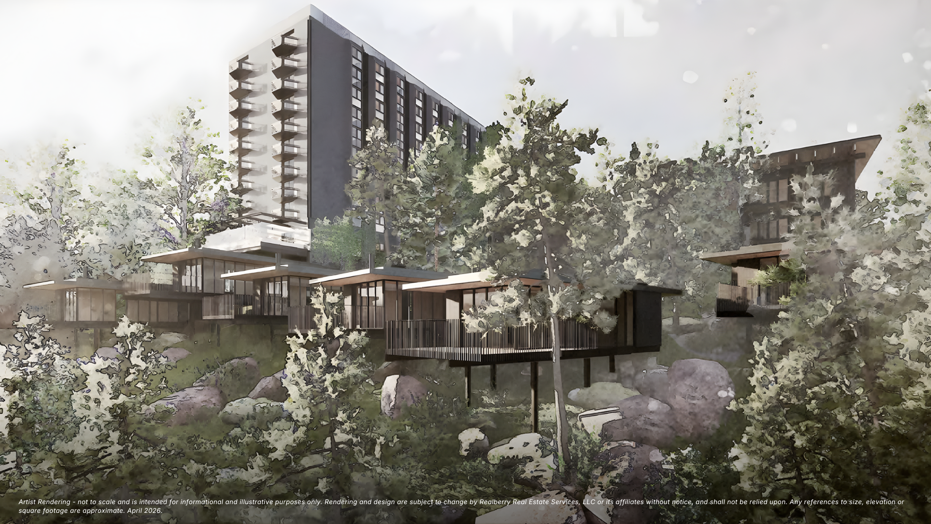 Rendering of Cal Neva Resort & Casino restoration project