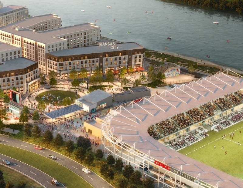 Rendering of the upcoming Current Landing projects in Kansas City