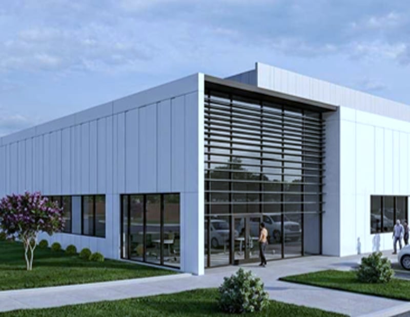 A rendering of DSV's Oregon Regional Warehouse Hub.