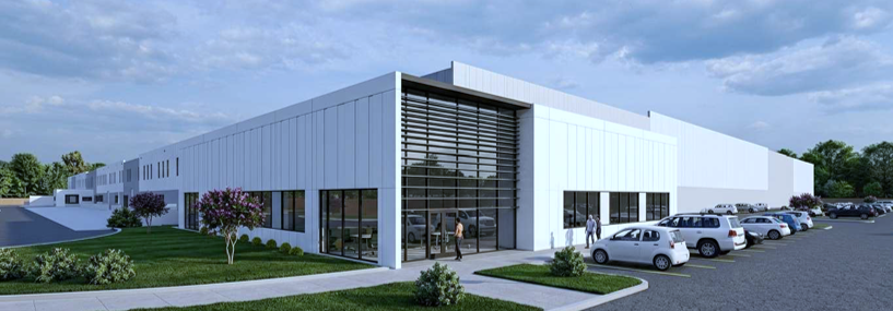 A rendering of DSV's Oregon Regional Warehouse Hub.