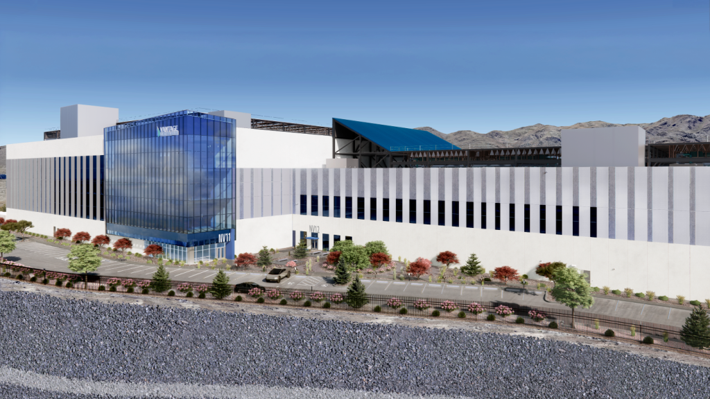 Rendering of Vantage Data Centers' 224 MW, $3 billion hyperscale campus near Reno, Nev.