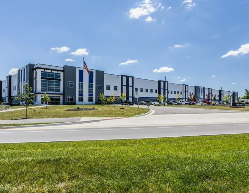 Exterior shot of NorthPoint One, an industrial facility in Westfield, Ind.