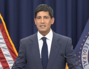 A photo of Kevin Warsh speaking at the June 17 FOMC meeting.