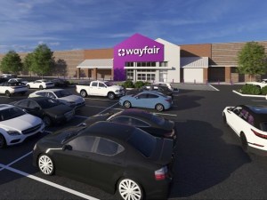 Rendering of Wayfair at Nassau Park Pavilion in Princeton, NJ.