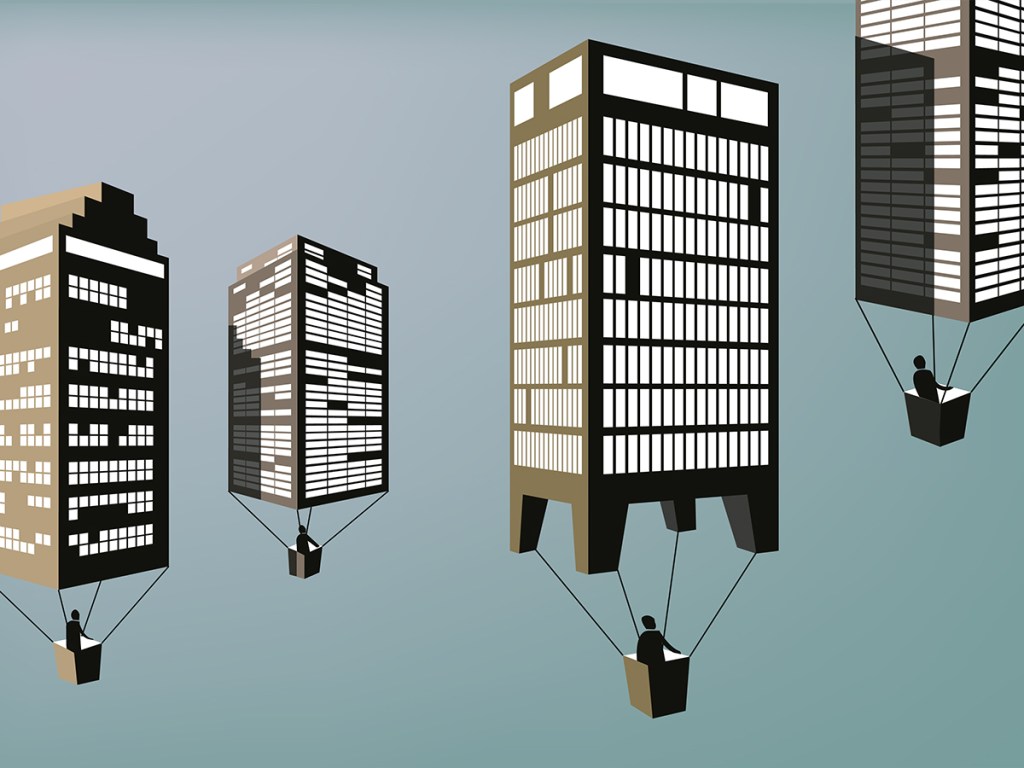 flying buildings
