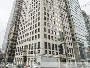 Exterior image of 123 Mission St., an office high-rise in San Francisoc.