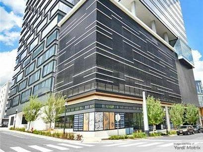 Exterior shot of The Moore Building, a 16-story Class A+ property in Nashville, Tenn.