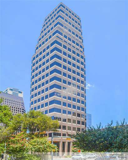 Exterior shot of One Eleven Congress, an office tower in downtown Austin.