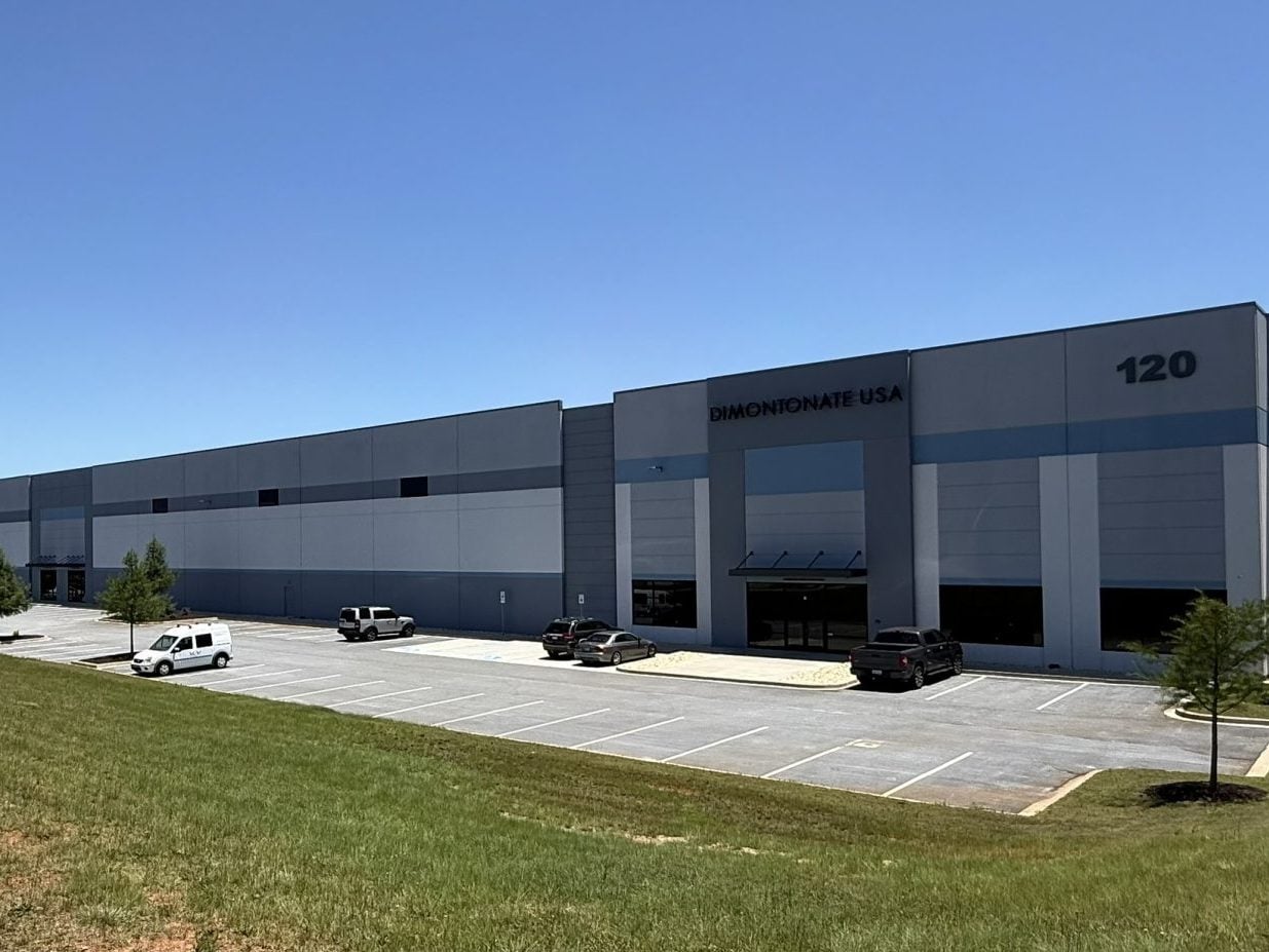 Exterior shot of Building 3 at Exchange Logistics Park at I-85 in Powdersville, S.C.