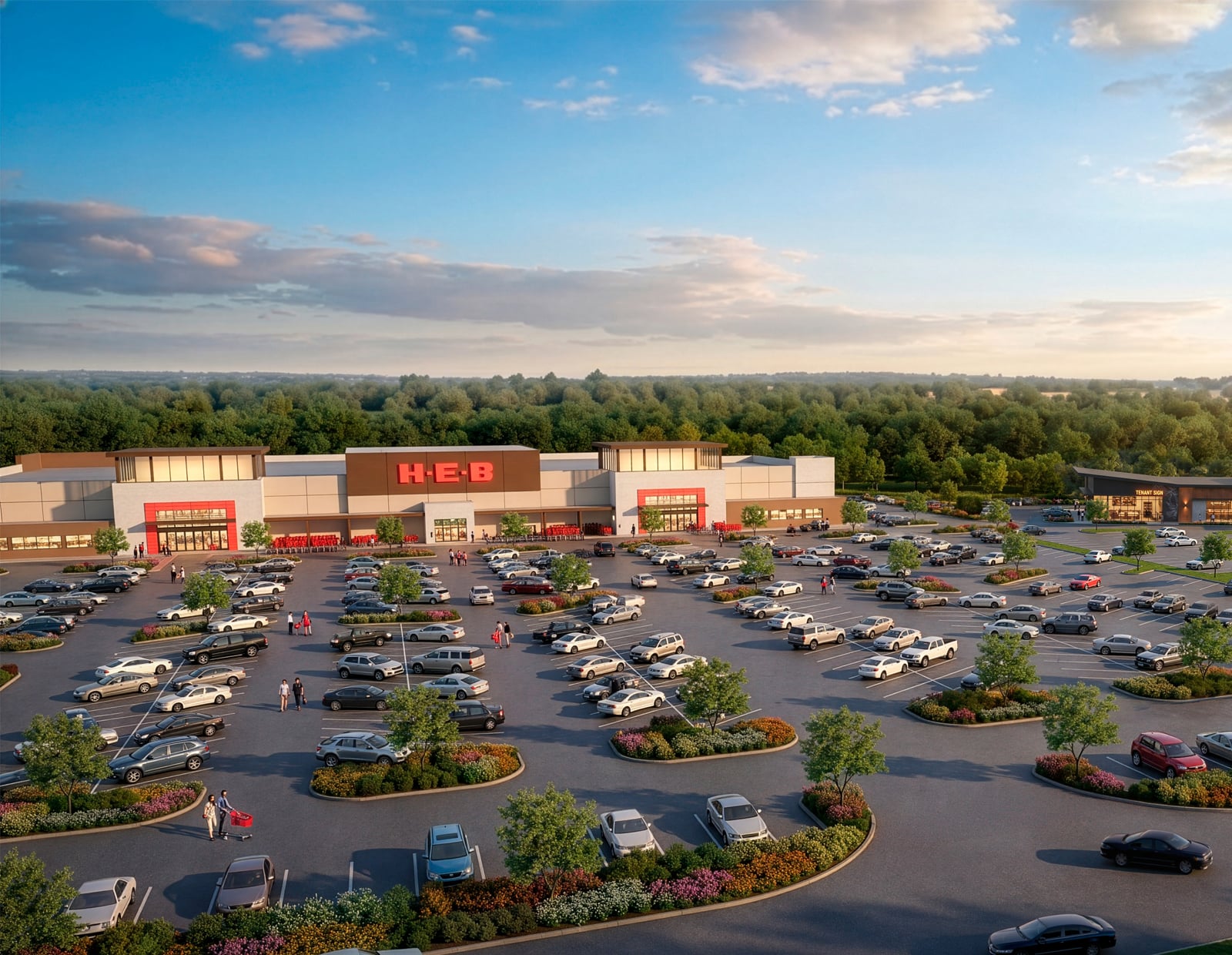 A rendering of Commerce District at Valley Ranch.
