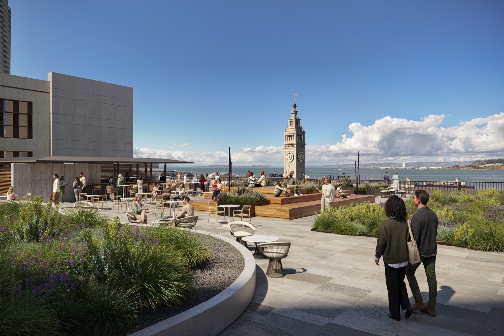 One Market Plaza's seventh-floor terrace