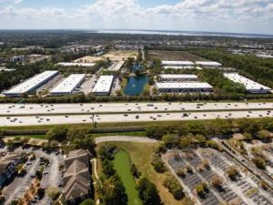 Aerial view of Center Point Business Park, a light industrial campus in Jacksonville, Fla.