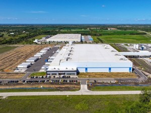 Exterior shot of New Century Cold Storage, a facility in New Century, Kan.