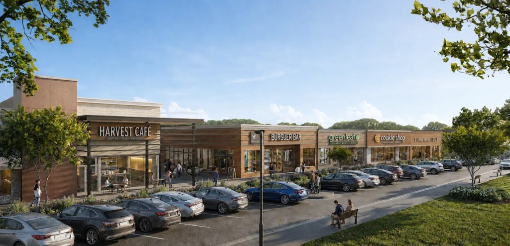 Rendering of the upcoming redevelopment called Rivergate, consisting of transforming the RiverGate Mall in Goodlettsville, Tenn.