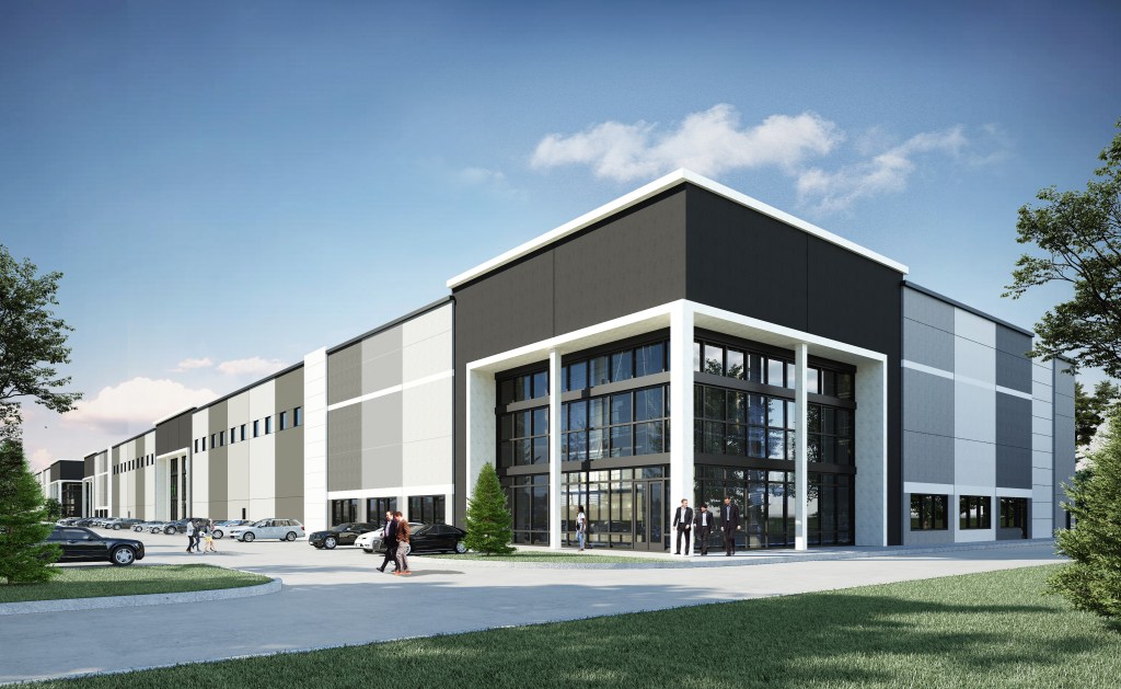 A rendering of Sequin Exchange Commerce Park.