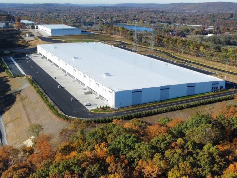 Aerial shot of the Spring Brook Commerce Center in Mine Hill, N.J.