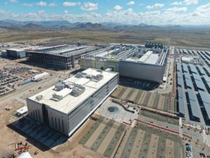 Aerial shot of TSMC’s advanced manufacturing complex that is under construction in Phoenix.