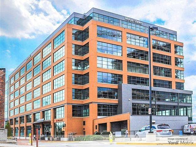 Exterior shot of Thames Street Wharf, an office building in Baltimore.
