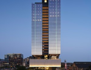 A photo of 360 North Green, a 24-story office tower in Chicago.