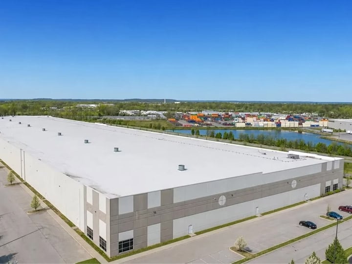 An aerial photo of 5100 Jeff Commerce Drive.