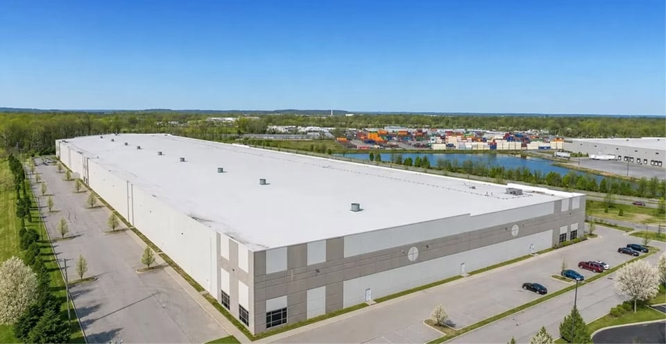 An aerial photo of 5100 Jeff Commerce Drive.