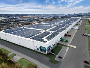 An aerial photo of 7001 Quad Ave., a 621,144-square-foot distribution facility in Rosedale, Maryland.